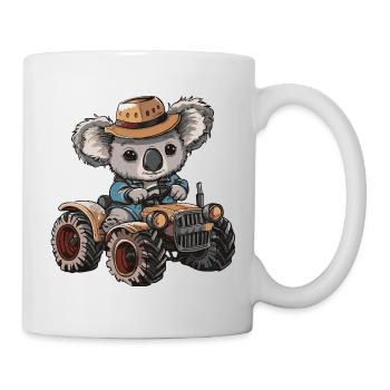 Koala Tractor Farmer - Mug - white - Right