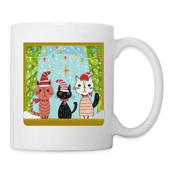 La magie de Noël des chats - Mug blanc - blanc - Droite