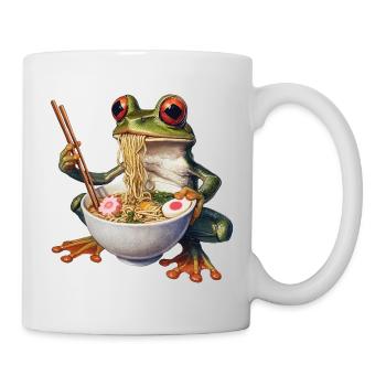 Frog eats ramen - Mug - white - Right