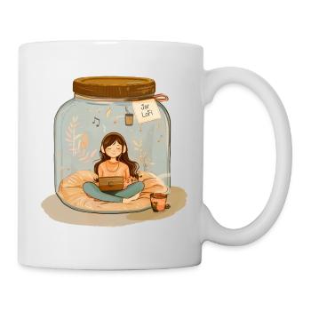 JarLoFi Girl 1 - Mug blanc - blanc - Droite