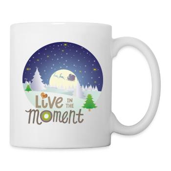 Winterzauber Live in the  Moment - Tasse - Weiß - Rechts