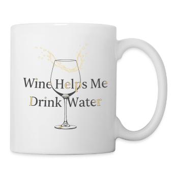 Logique vin-eau - Mug blanc - blanc - Droite