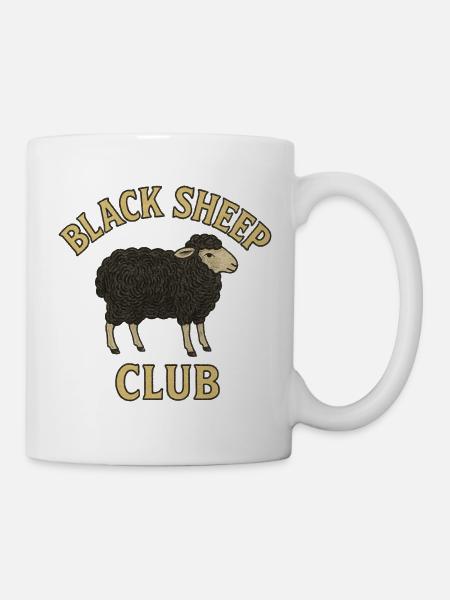 Black Sheep Club Emblem - Mug - white