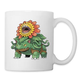 Sonnenblumen-Monsterbestie - Tasse - Weiß - Rechts