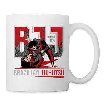 Brasilianische Jiu-Jitsu-Kampfkünste - Tasse - Weiß - Rechts