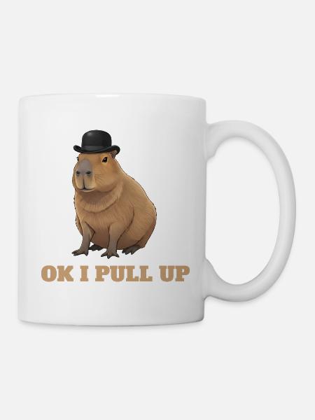 Ok je m’arrête - humour de mème capybara - Mug blanc - blanc