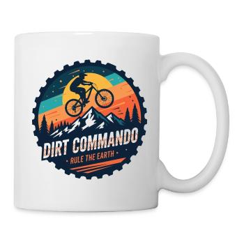 Dirt Commando Vétéran de VTT - Mug blanc - blanc - Droite