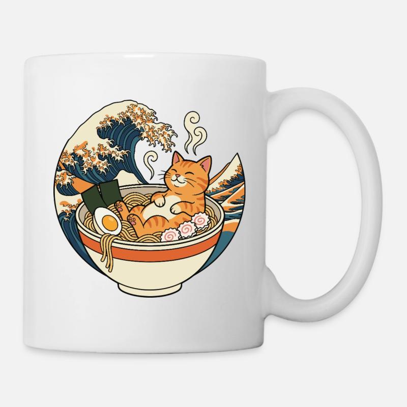 Ramen Chat - Mug blanc - blanc