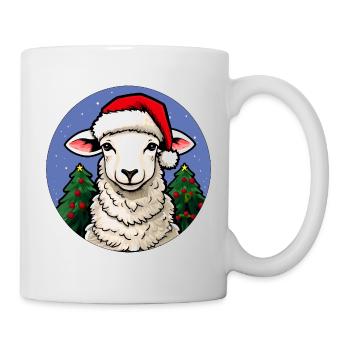 Schafe Weihnachten - Tasse - Weiß - Rechts