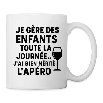 I manage children all day, Christmas gift - Mug - white - Right