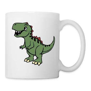 Dinosaurier  - Tasse - Weiß - Rechts