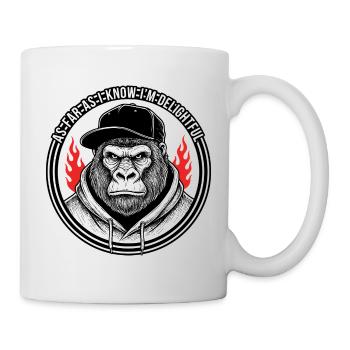 Gorilla Rebel Hoodie Flame - Mug - white - Right