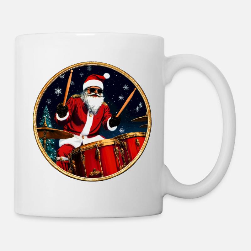 Batteur Noël - Mug blanc - blanc