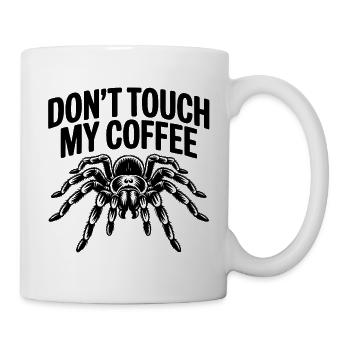 "Don't Touch My Coffee" Retro Statement Design - Mug - white - Right