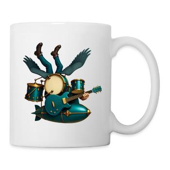 ZEPPELIN BAND – Ton & Bild - Tasse - Weiß - Rechts
