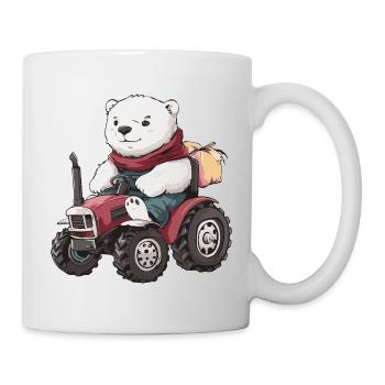 Éleveur de tracteurs à ours polaires - Mug blanc - blanc - Droite