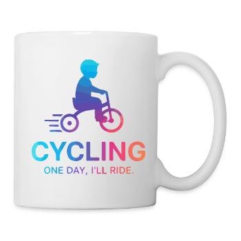 One Day I'll Ride Cycling - Mug - white - Right