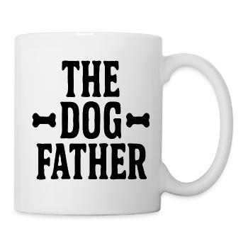 The Dog Father Vintage Block Bone Design - Mug - white - Right