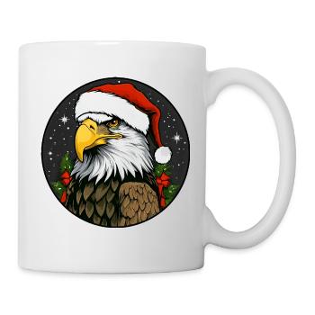 Adler Weihnachten - Tasse - Weiß - Rechts