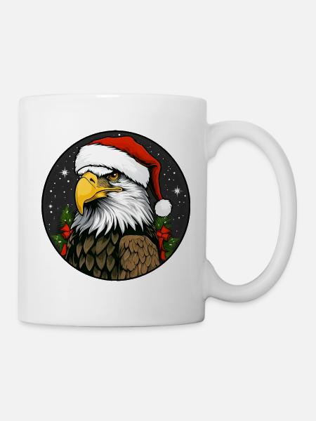 Adler Weihnachten - Tasse - Weiß