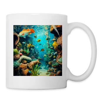 Underwater Coral-Rich Adventure - Mug - white - Right
