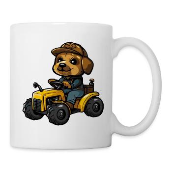 Éleveur de tracteurs à baleines - Mug blanc - blanc - Droite