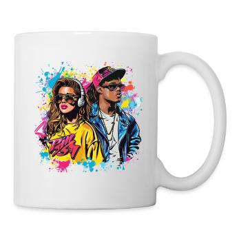 90s 90s Music Colorful Party Carnival Costume - Mug - white - Right