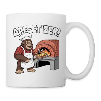 Ape-Etizer Pizza Chef - Tasse - Weiß - Rechts
