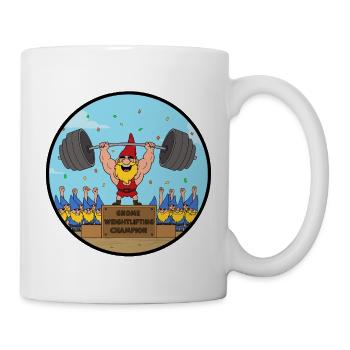 Champion-Gnome - Tasse - Weiß - Rechts