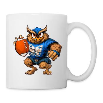 Eulen Rugby - Tasse - Weiß - Rechts