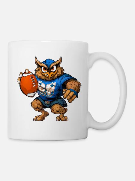 Eulen Rugby - Tasse - Weiß