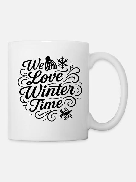 Wir Lieben Winter - Tasse - Weiß