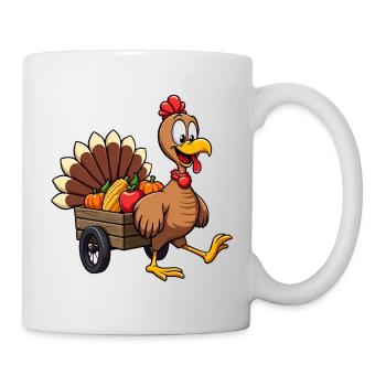 Thanksgiving Lustiger Thanksgiving Truthahn - Tasse - Weiß - Rechts