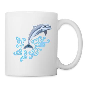 The dolphin's jump - Mug - white - Right