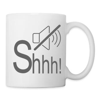 Whisper Silent Shhh - Mug - white - Right