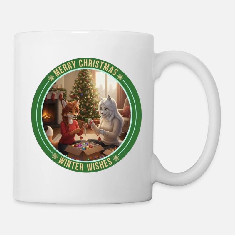 Fursona Winter Wishes - Mug - white