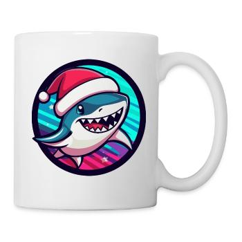 Hai Weihnachten Santa Comic - Tasse - Weiß - Rechts