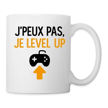 J’peux pas – je level up Geek Gamer Gaming - Mug blanc - blanc - Droite