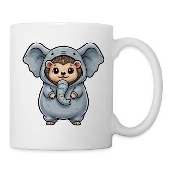 Déguisement de hérisson Carnaval d’éléphant Déguisement de carnaval - Mug blanc - blanc - Droite