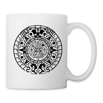 Calendrier maya - Mug blanc - blanc - Droite