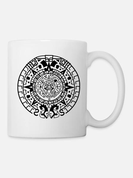 Maya Kalender - Tasse - Weiß