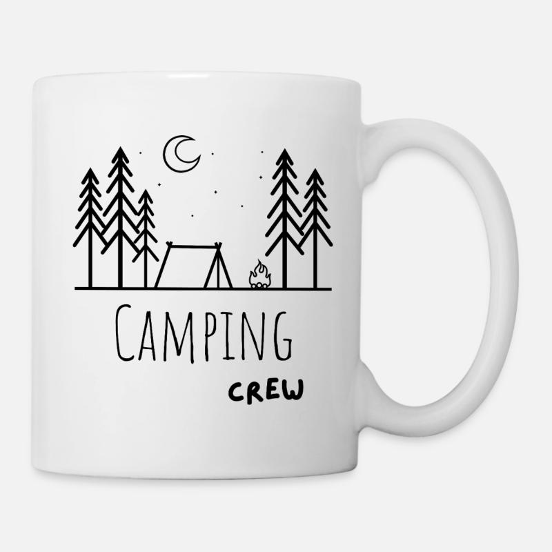 CAMPING CREW - Tasse - Weiß