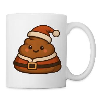 Poop Christmas Santa Charming - Mug - white - Right