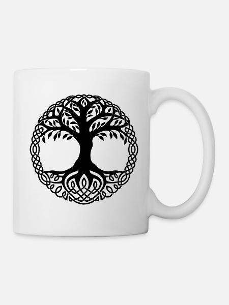 arbre de vie - Mug blanc - blanc