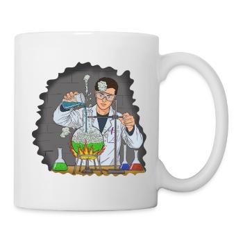 Maître expérimentateur en chimie du feu - Mug blanc - blanc - Droite