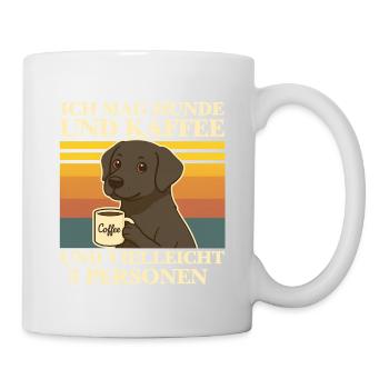 I Like Dogs & Coffee Funny Dog Coffee Animal - Mug - white - Right