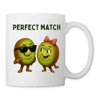 Kiwi Liebespaar Perfect Match - Tasse - Weiß - Rechts