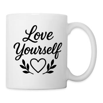 aime toi toi-même - Mug blanc - blanc - Droite