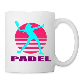 Padel - Tasse - Weiß - Rechts
