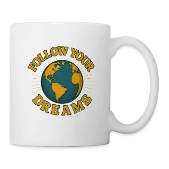 Suivez vos rêves – Design motivant - Mug blanc - blanc - Droite